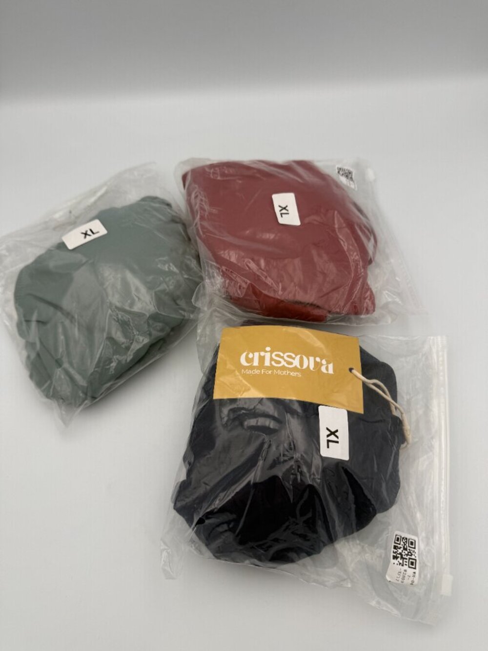 NWT Crissora Set of 3 Maternity Nursing Sports Bras XL